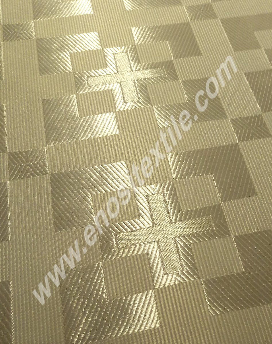 KL-018 White-Silver Brocade Fabrics